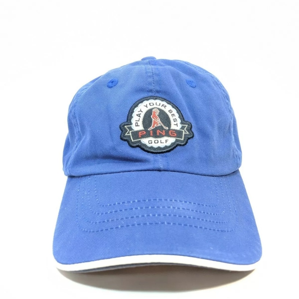 PING Hat Play Your Best Logo Vintage Ping Strapbac